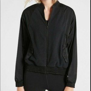 Athleta zion microfleece bomber jacket size small